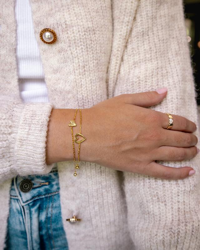Natalia - Pulsera de Corazones a Juego