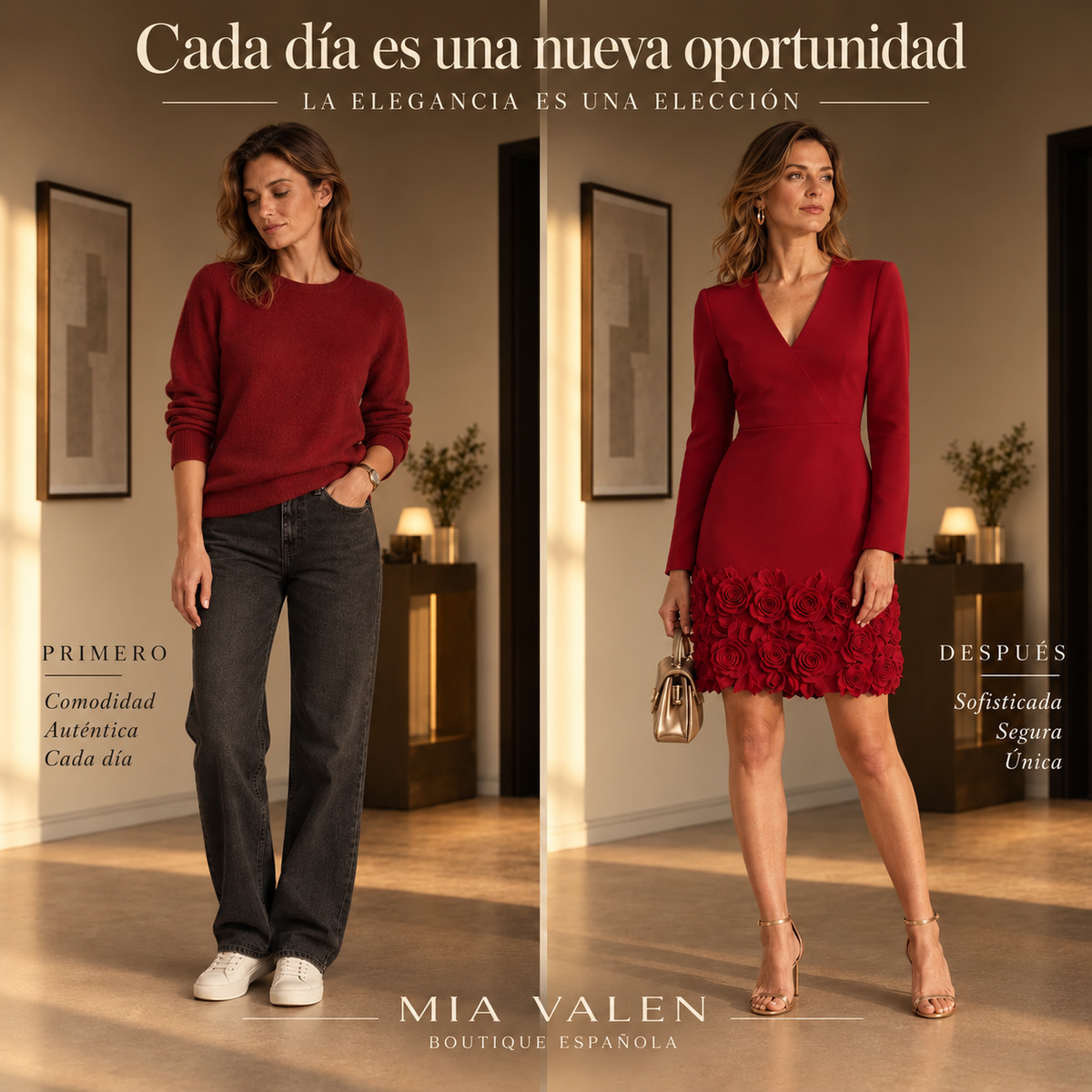 Vega | Vestido elegante con rosas en relieve