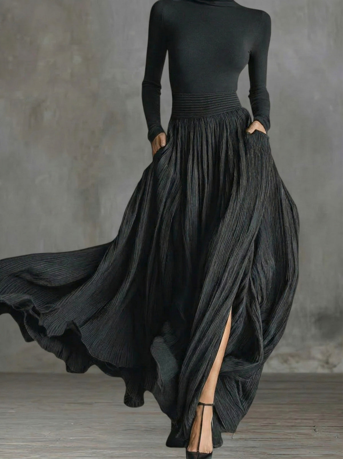Rebekka - Vestido de cintura alta