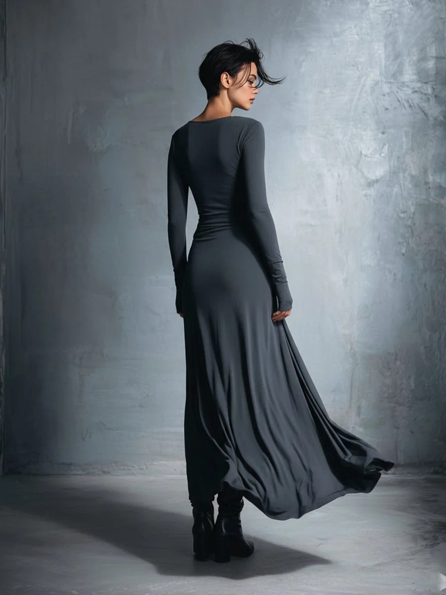 Naiara | Vestido largo con lazo lateral