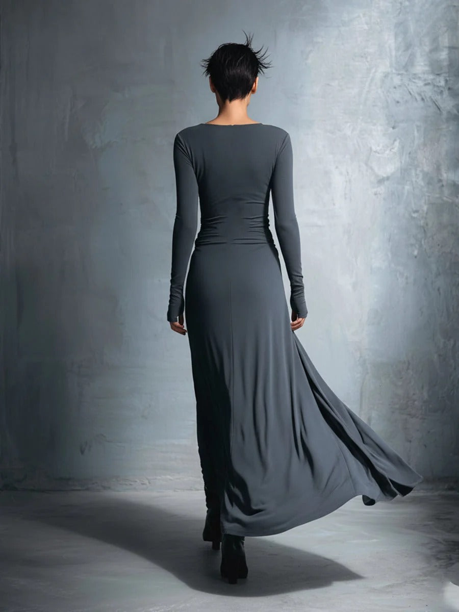 Naiara | Vestido largo con lazo lateral