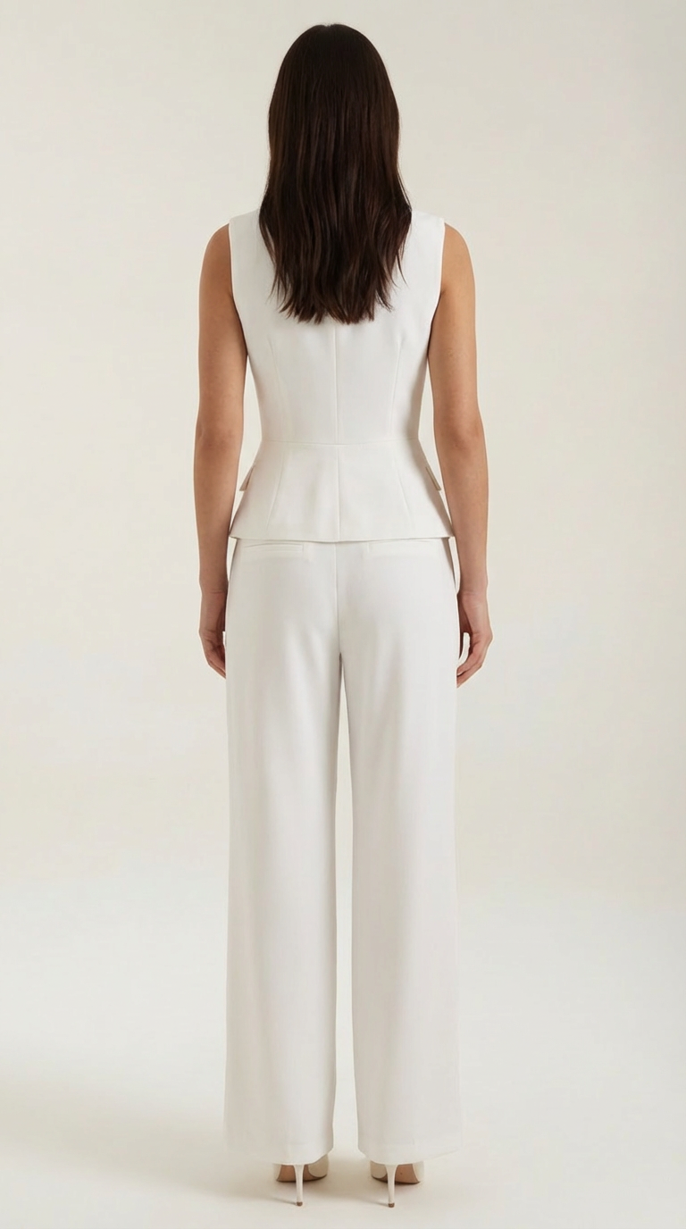 Annie | Elegante traje de dos piezas para mujer con escote en V