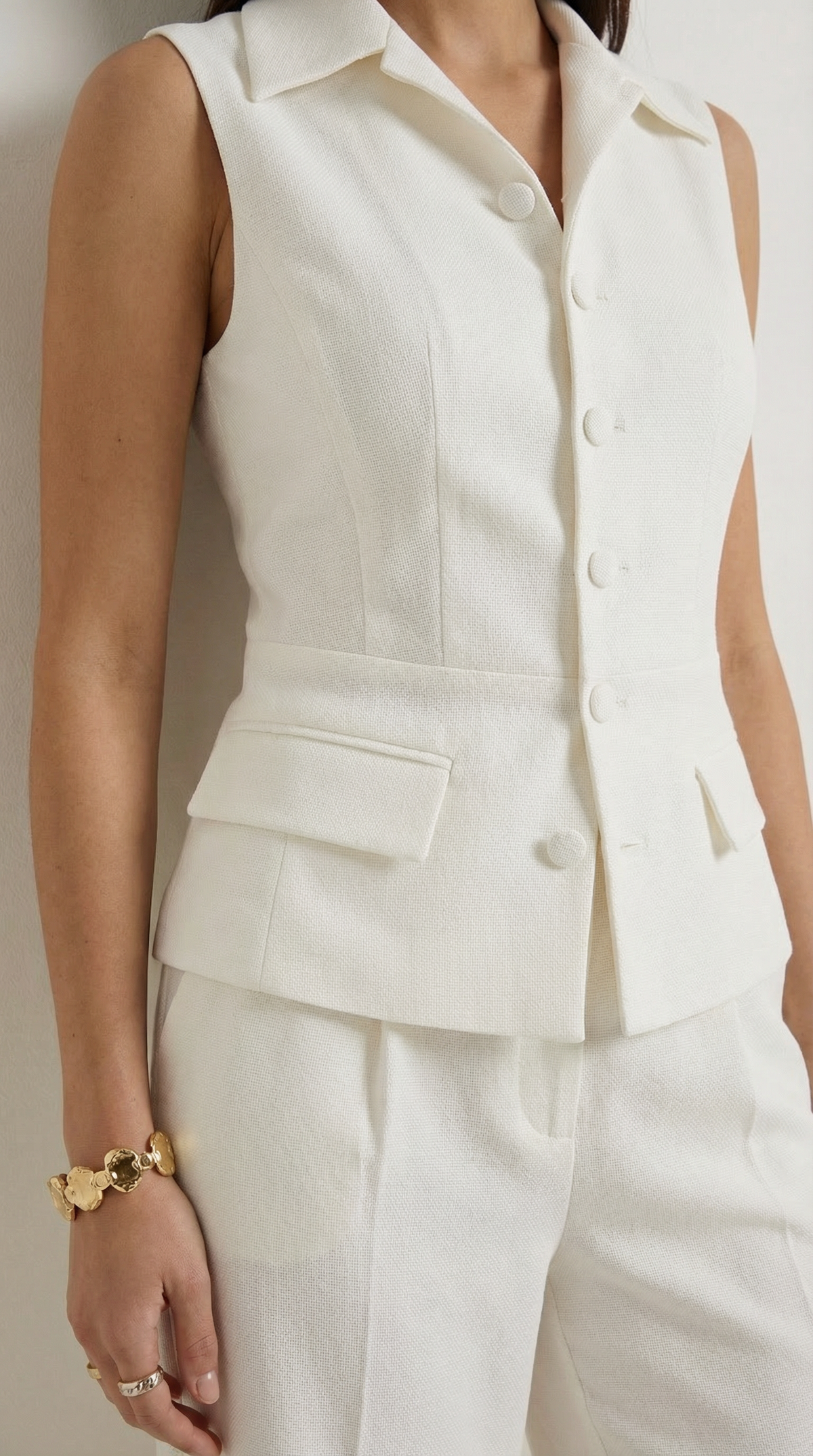 Annie | Elegante traje de dos piezas para mujer con escote en V