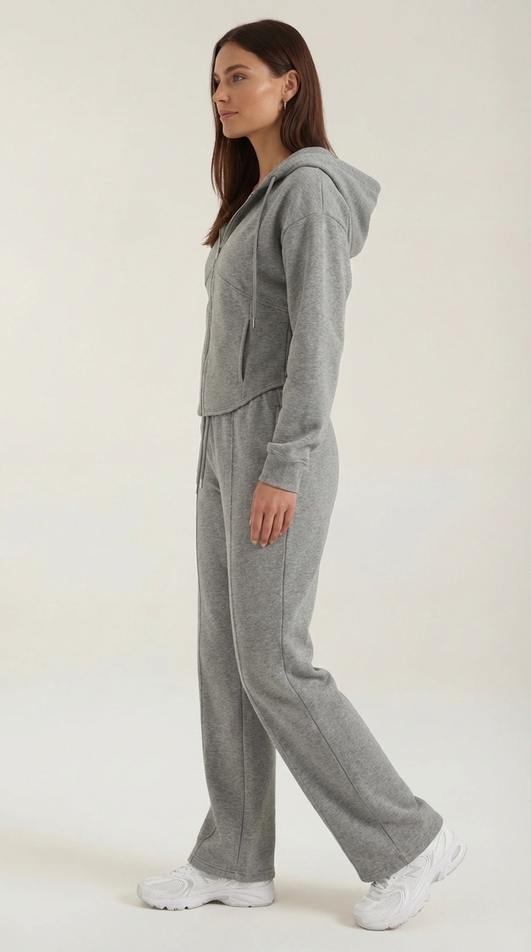 Conjunto de sudadera Yolanda con pantalones de pierna ancha