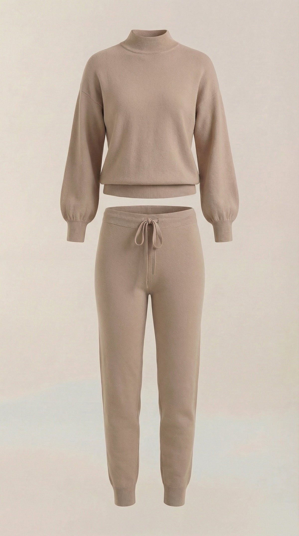 Conjunto de estar por casa de punto Mavis con cuello alto