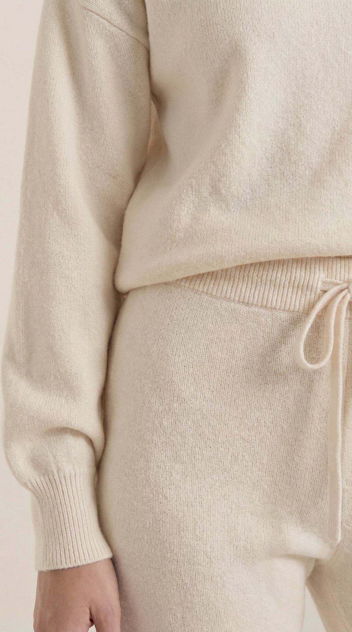 Conjunto de estar por casa de punto Mavis con cuello alto