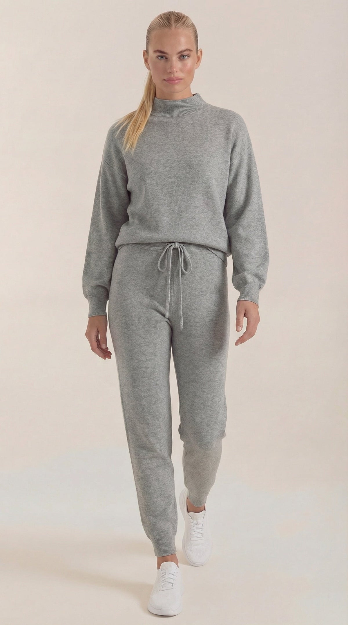 Conjunto de estar por casa de punto Mavis con cuello alto