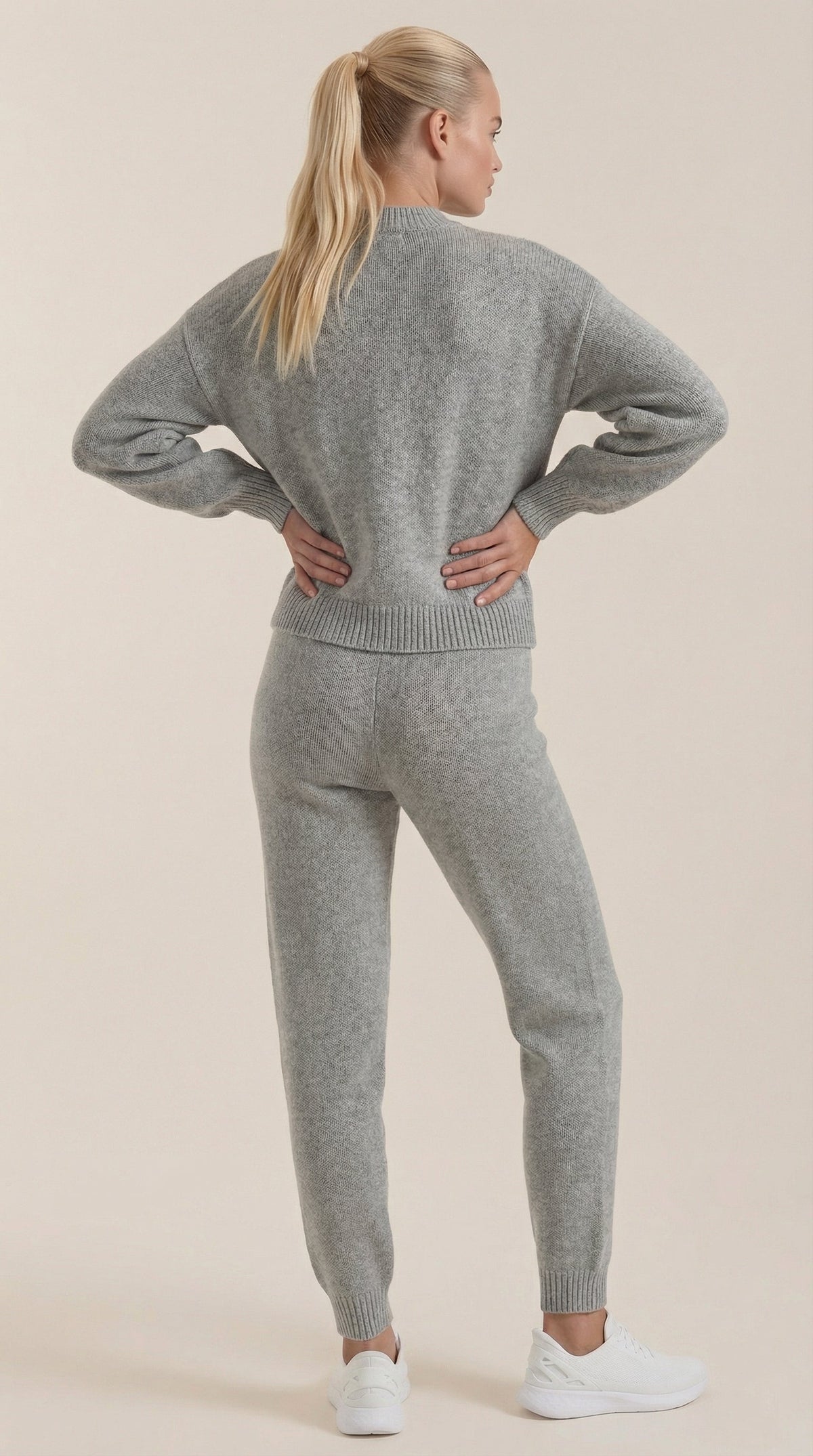 Conjunto de estar por casa de punto Mavis con cuello alto