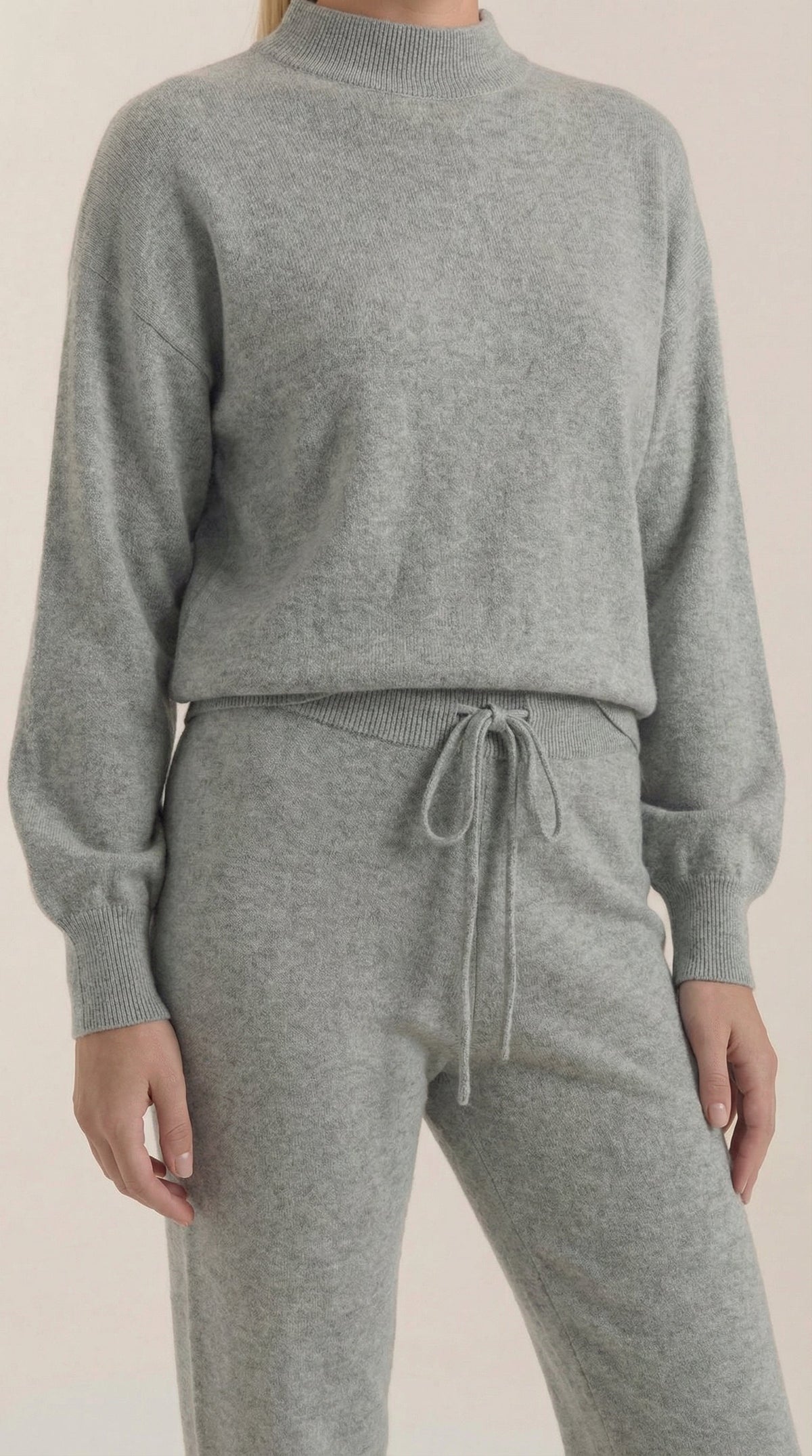 Conjunto de estar por casa de punto Mavis con cuello alto