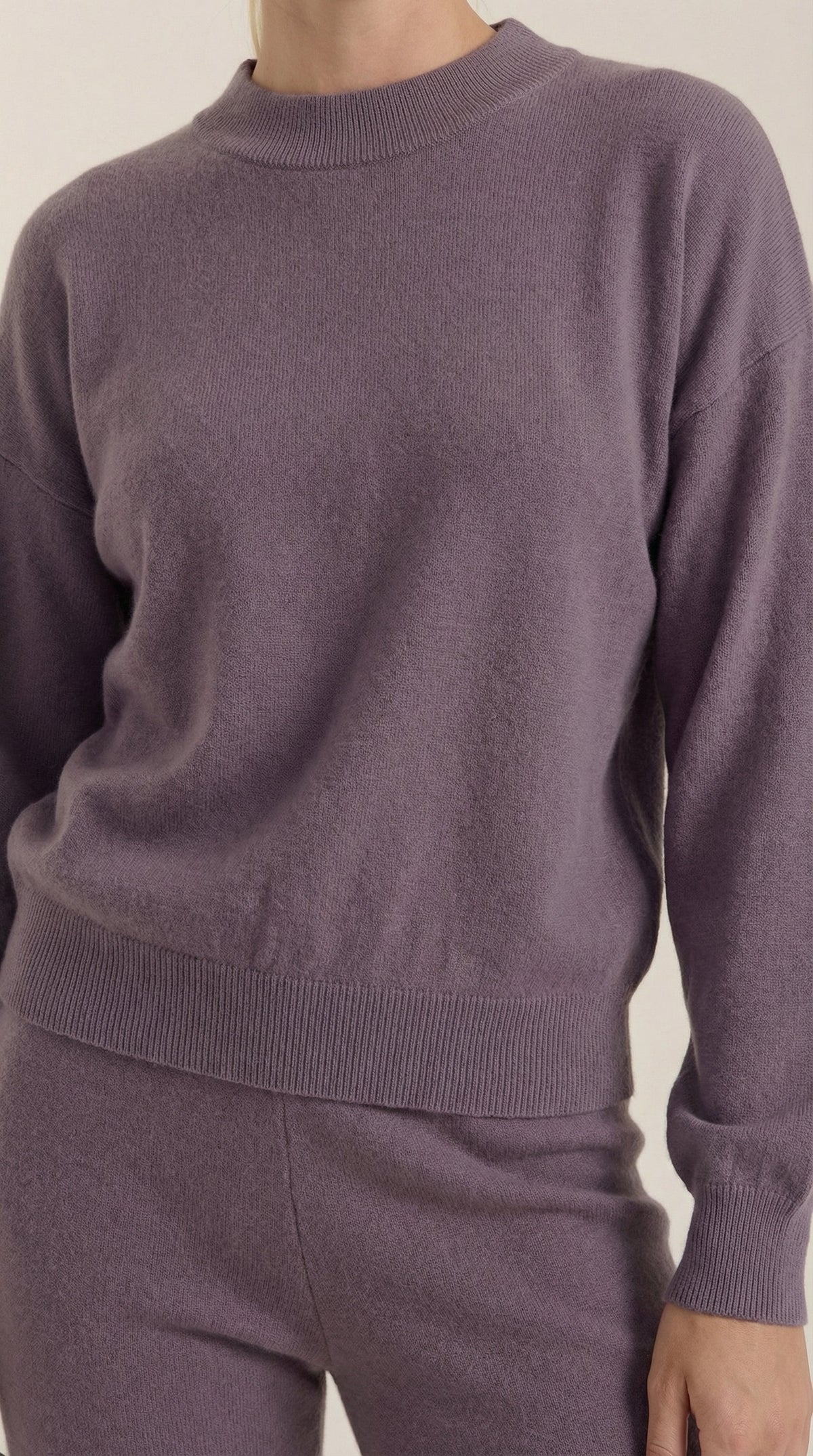 Conjunto de estar por casa de punto Mavis con cuello alto