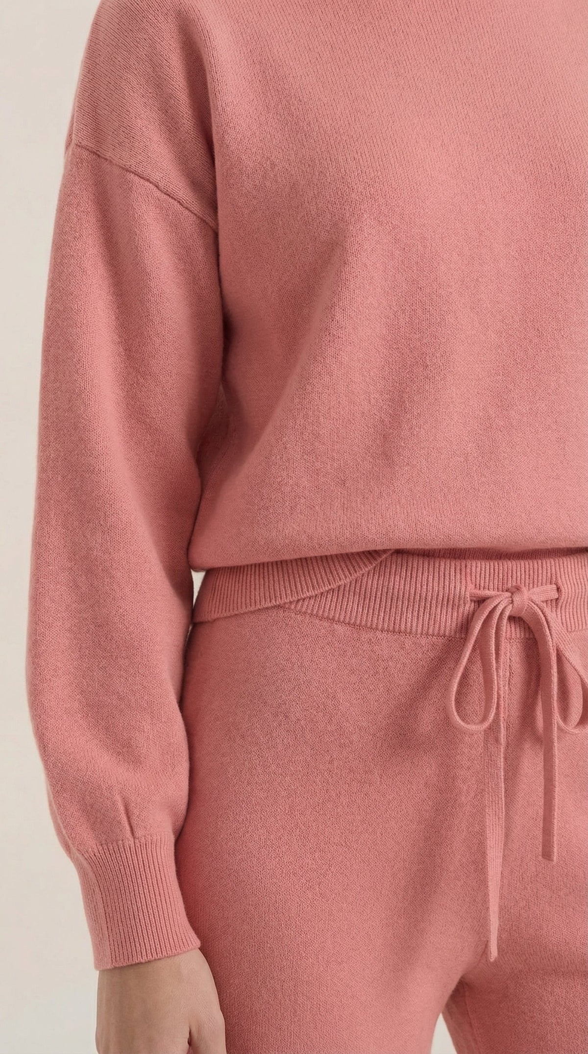Conjunto de estar por casa de punto Mavis con cuello alto