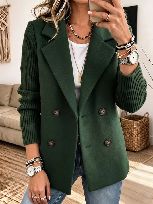 Carla | Elegante blazer con mangas de punto